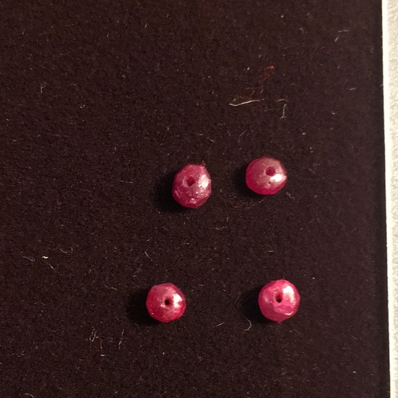 13” strand of Faceted RUBY gemstone Beads 2.0-3 mm for Jewelry making - Picture 6 of 8
